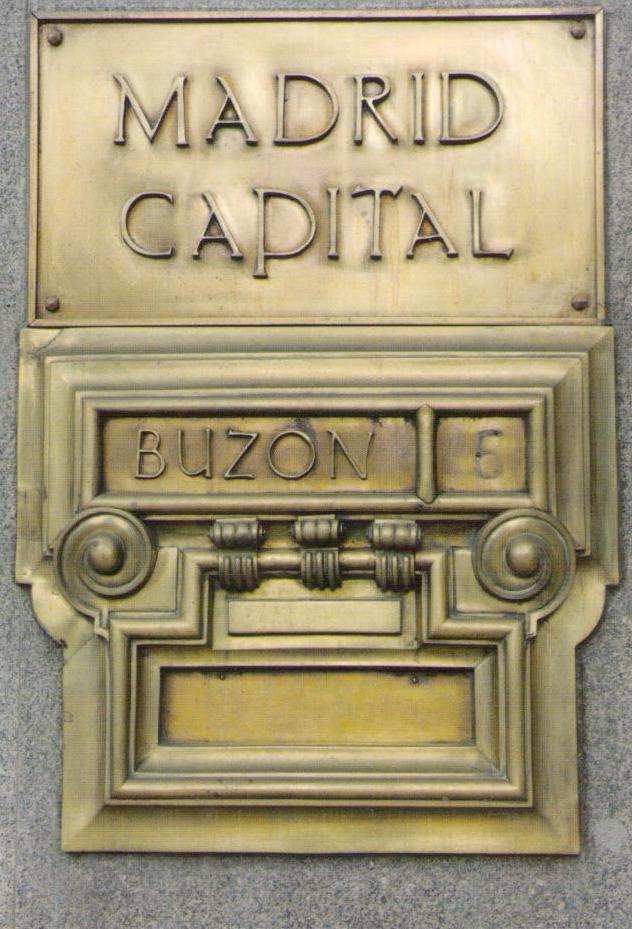 Madrid Capital postbox (Spain)