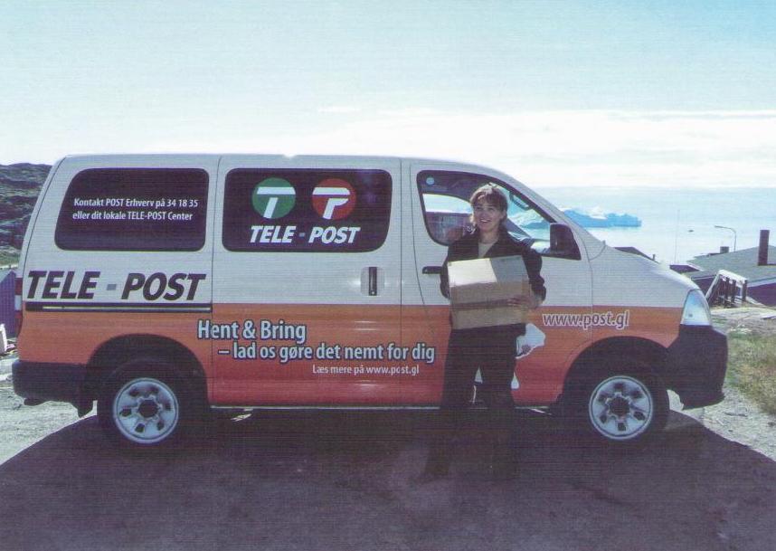 Postie at work in Ilulissat, West Greenland