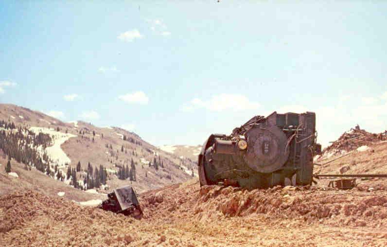 Train wreck of Narrow Gauge 497 (Alamosa, Colorado)