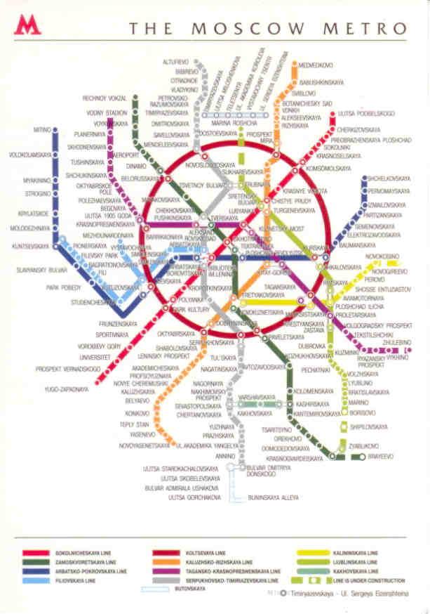 Plan of the Moscow Metro