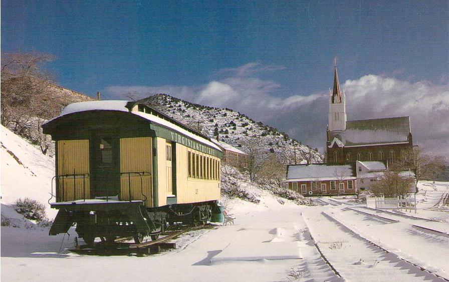 Winter in Virginia City (Nevada)