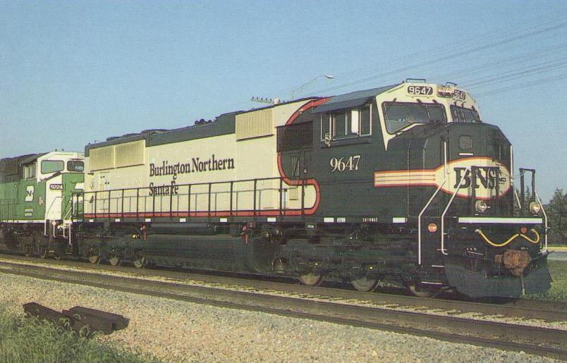 Burlington Northern – Santa Fe, SD70MAC Unit Number 9647