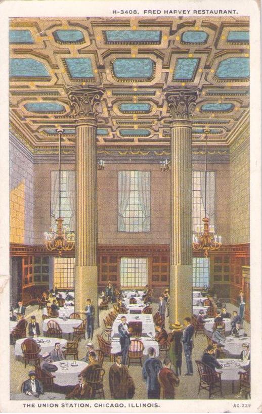 Chicago, Union Station, The Fred Harvey Restaurant (USA)