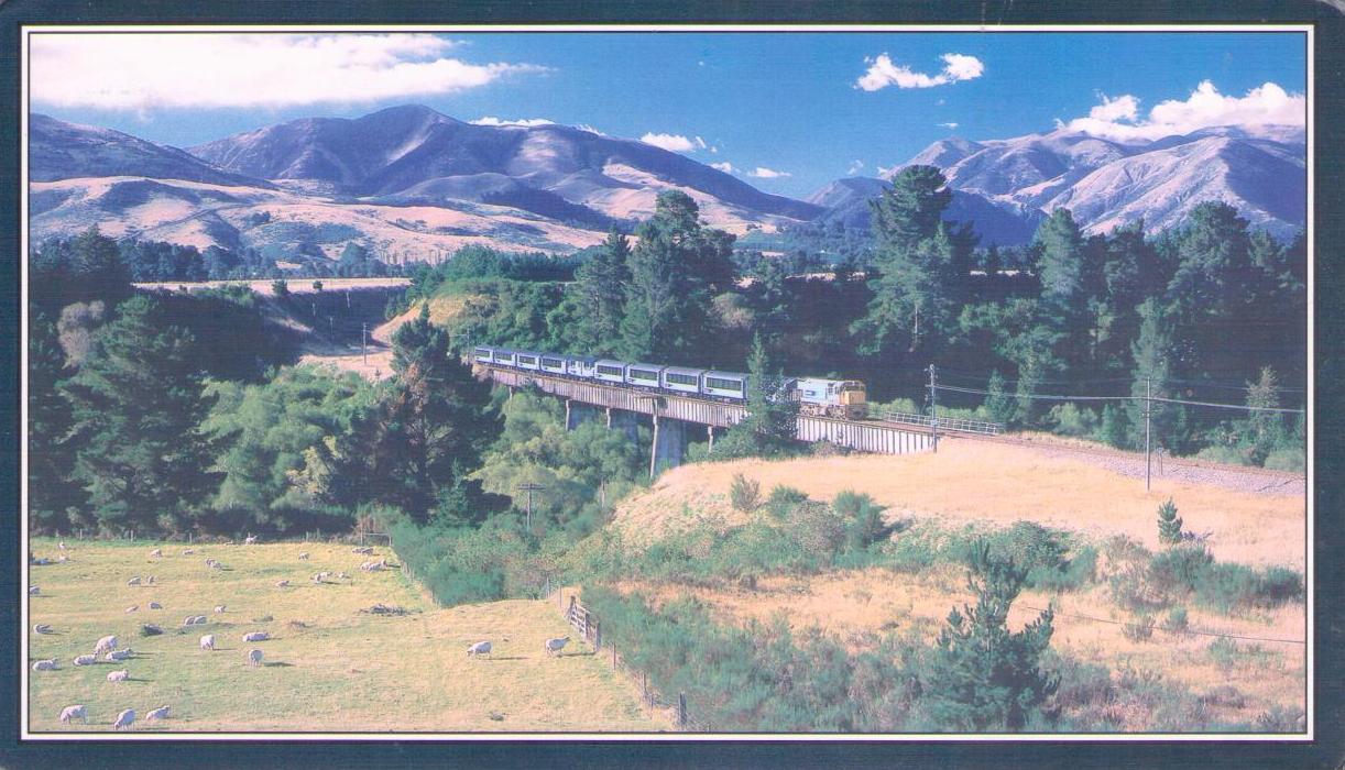 Kowai Bridge, The TranzAlpine (New Zealand)