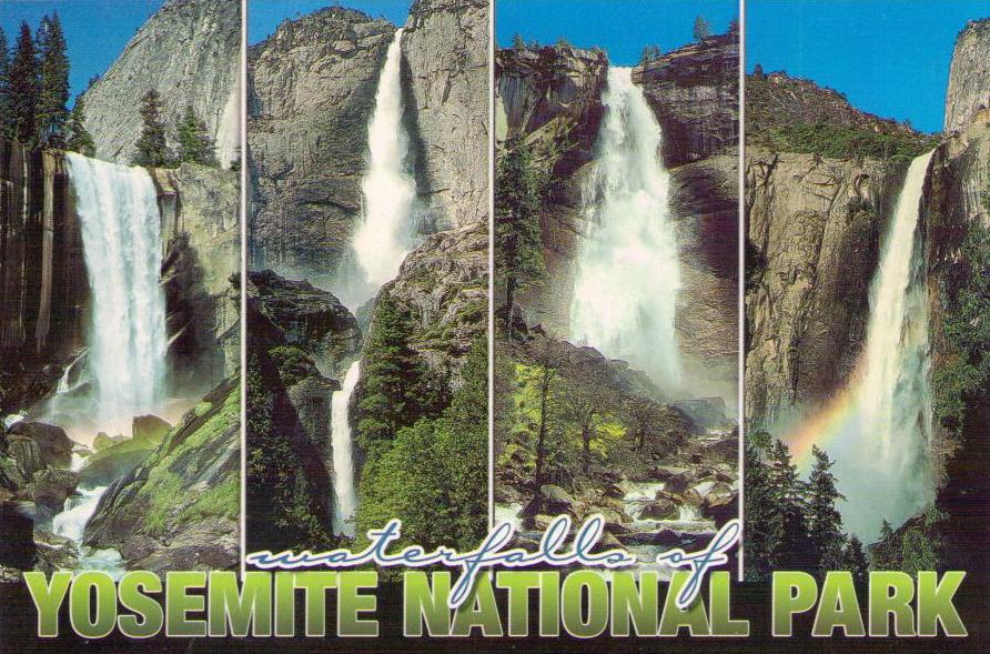 Waterfalls of Yosemite National Park (USA)