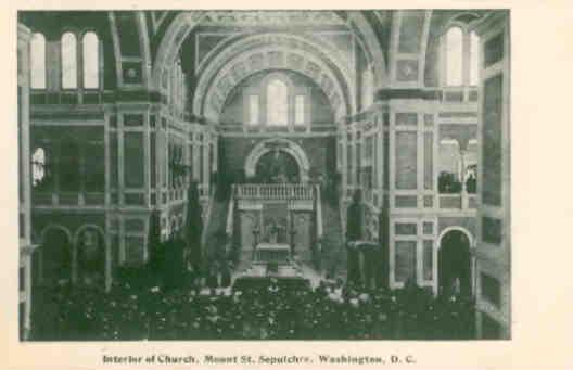 Mount St. Sepulchre church interior (Washington, DC)