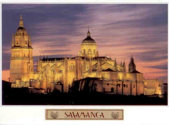 Old and new cathedrals, Salamanca (Spain)