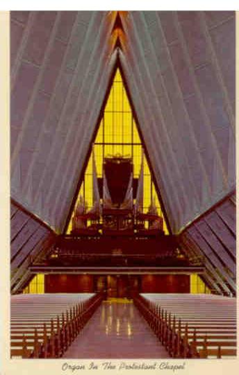 Protestant Chapel, organ, USAF Academy (Colorado)