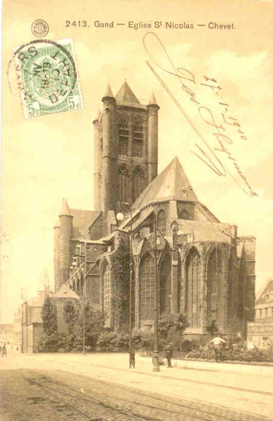 Gand, Eglise St. Nicolas – Chevet (Belgium)