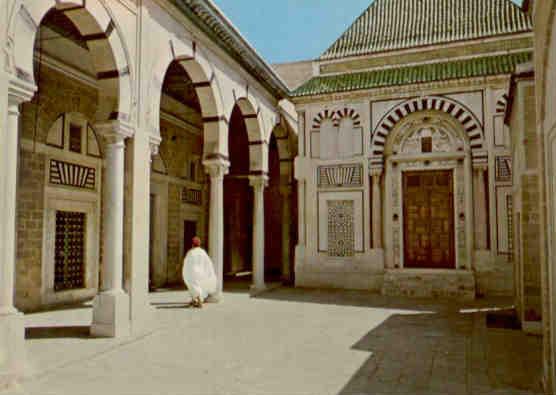 Tunis, Interior of Hamouda Pacha Mosque (Tunisia)