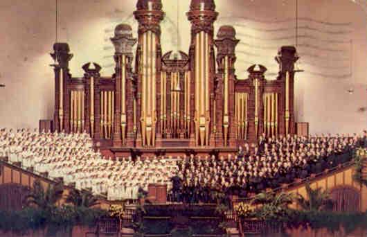 Mormon Tabernacle, choir and organ, Salt Lake City (Utah, USA)