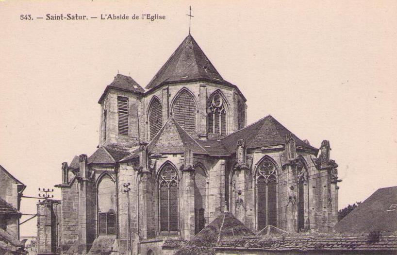 Saint-Satur. – L’Abside de l’Eglise (France)