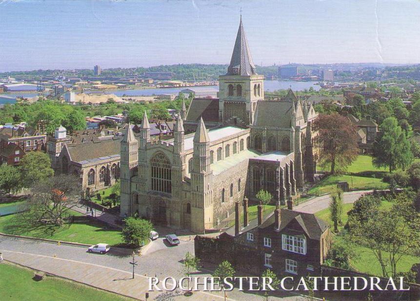 Rochester, Kent – Cathedral and the River Medway (England)