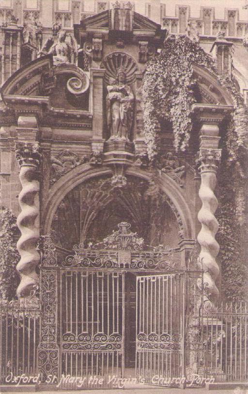 Oxford, St. Mary the Virgin’s Church Porch (England)