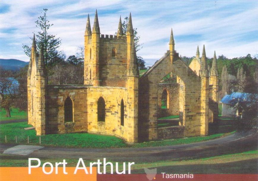 Port Arthur (Tasmania), church ruins (Australia)