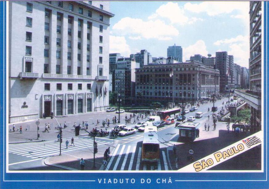 São Paulo – SP – Viaduto do Cha, and vista of Shopping Light (Brazil)