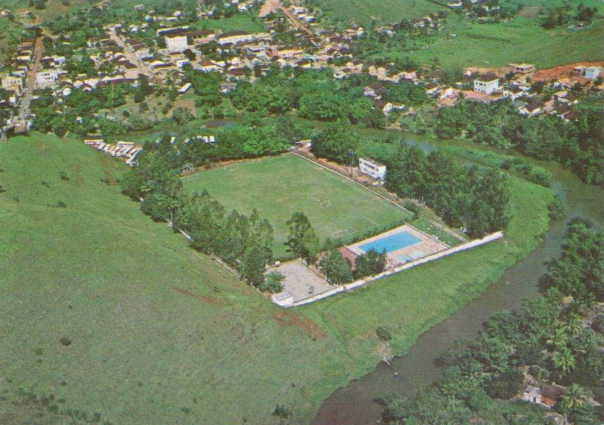 Castelo – Esp. Santo – Vista aerea da Pça de Esportes do Comercial S.C. (Brazil)