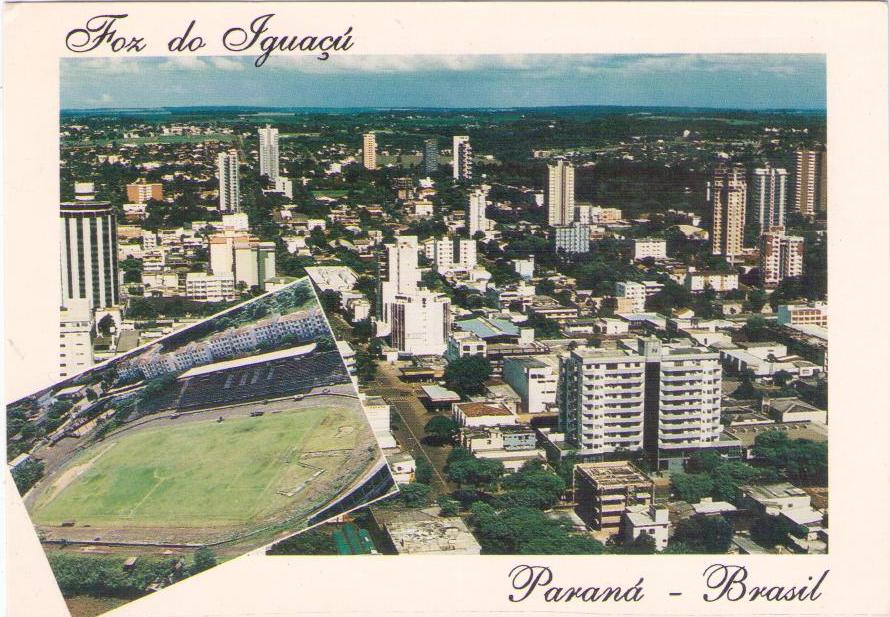 Foz do Iguaçu – PR – aerial view and ABC Stadium