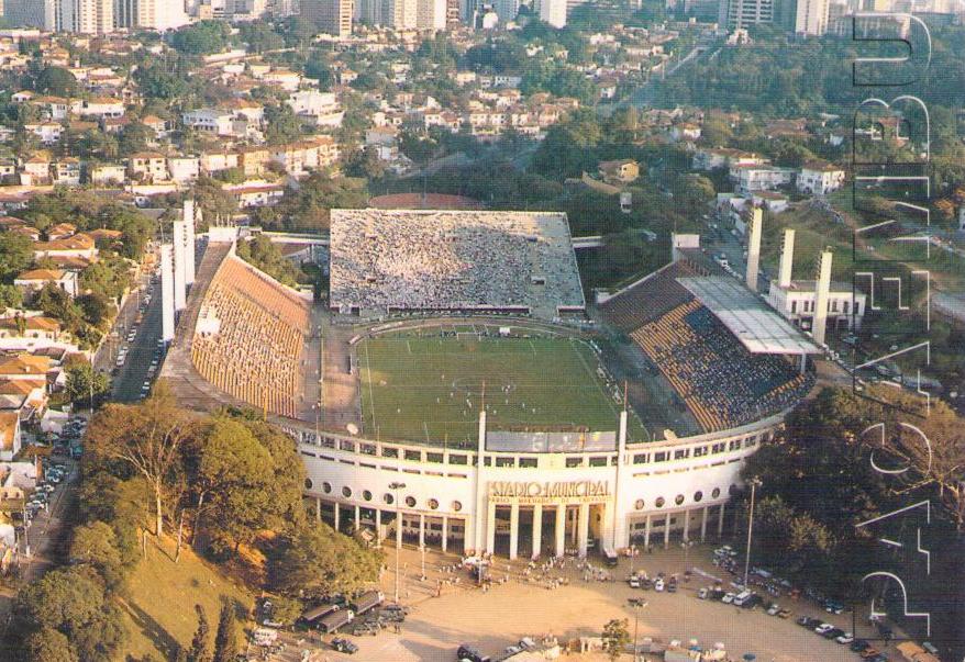 São Paulo – SP – Vista Aerea Estadio Paulo Machado de Carvalho – Pacaembu (Brazil)