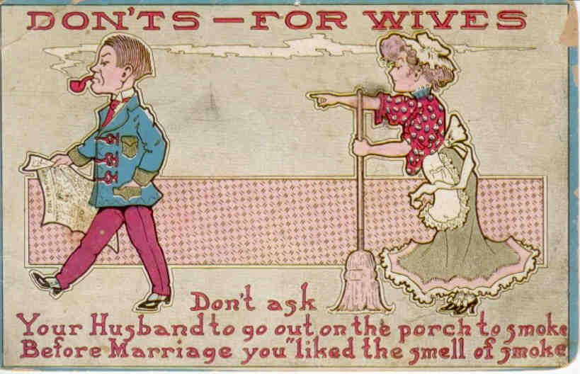 Dont’s — for Wives