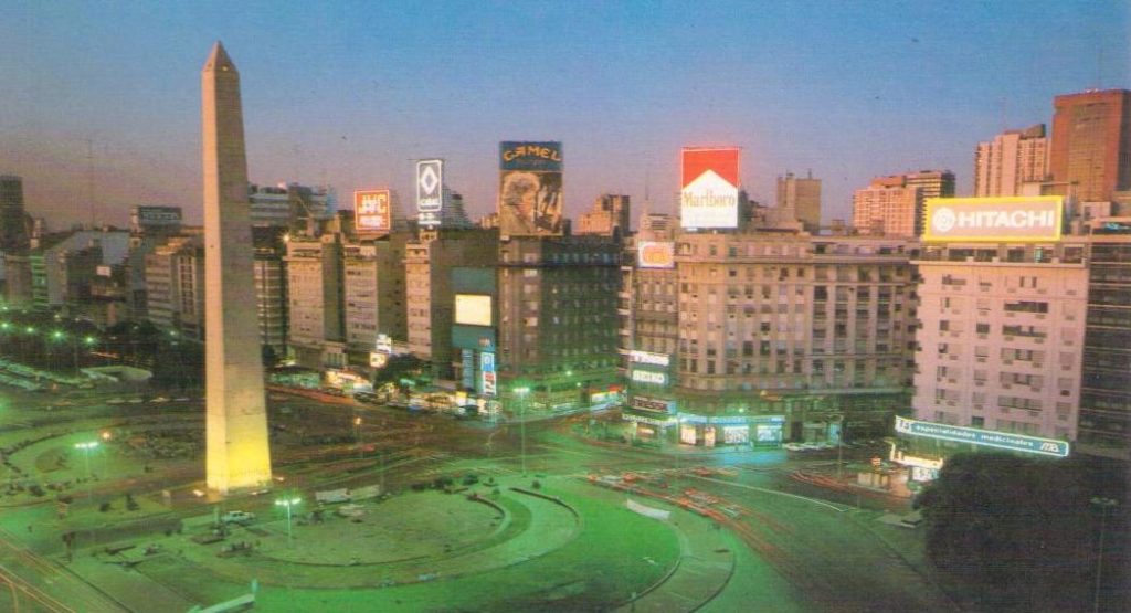 Buenos Aires, Vista Nocturna, Av. 9 de Julio, Obelisco