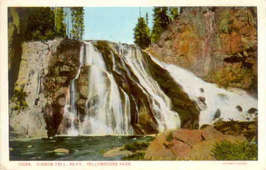 Yellowstone Park, Gibbon Fall, 84 Ft. (USA)