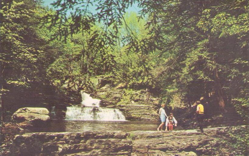 Dingmans Ferry, Pocono Mountains, George W. Childs State Park, Factory Falls (Pennsylvania, USA)