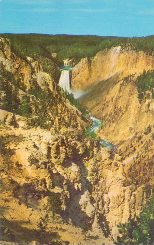 Yellowstone National Park, Grand Canyon of the Yellowstone and Lower Falls (Montana, USA)