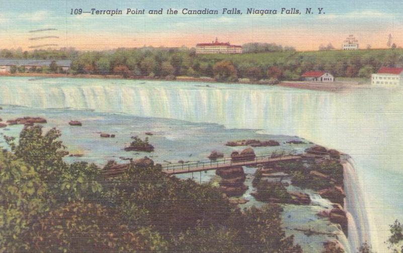 Niagara Falls, Terrapin Point and the Canadian Falls (USA)