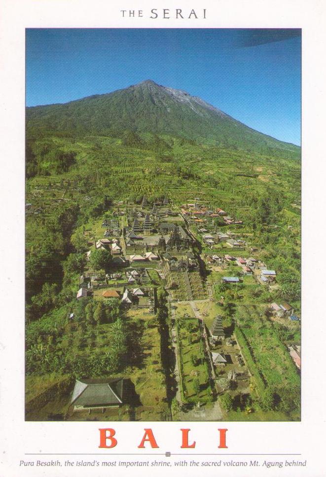 Bali, Pura Besakih and Mt. Agung volcano (Indonesia)