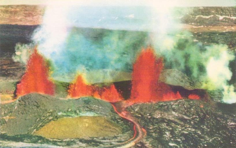 Eruption of Mauna Loa Volcano, Hawaii National Park
