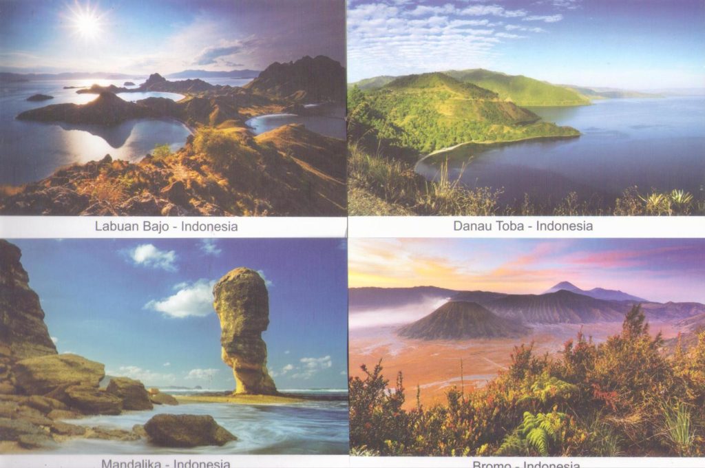 Scenic areas (set of four) (Indonesia)