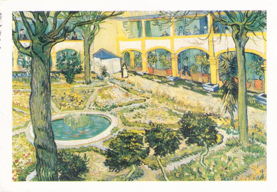 Hospital garden in Arles, 1889 (V. Van Gogh)