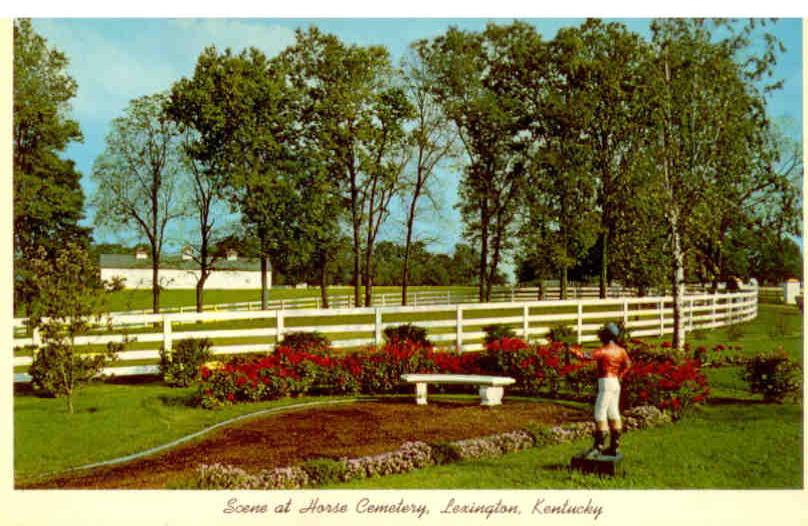 Horse Cemetery, Calumet Farm, Lexington (Kentucky, USA)