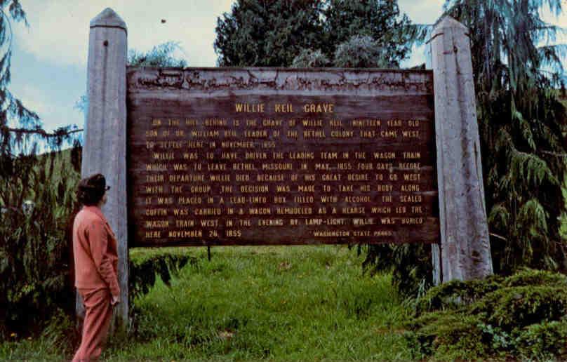Willie Keil’s grave, Menlo (Washington)