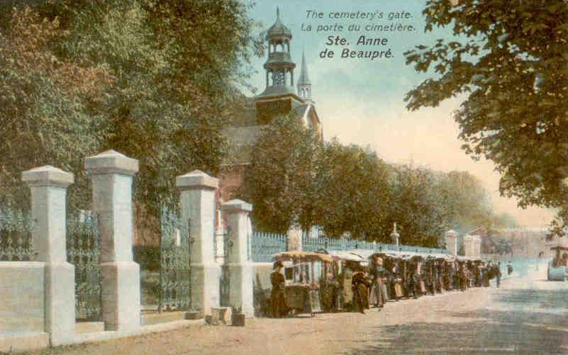 Quebec, Ste. Anne de Beaupre, cemetery’s gate
