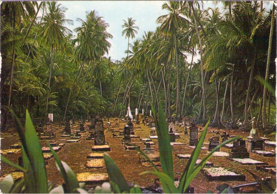 Iles du Salut, Guardians churchyard in St. Joseph Island (French Guiana)