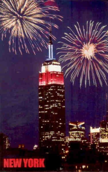 New York, fireworks