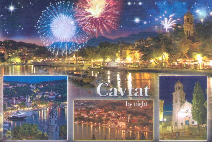 Cavtat by night (Croatia)