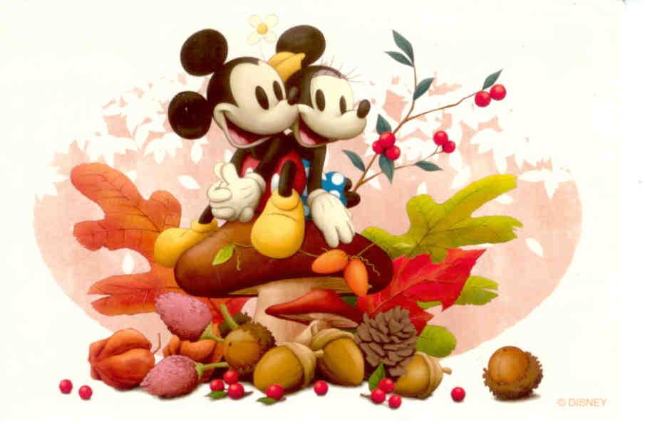 Tokyo Disney Resort, Mickey and Minnie Mouse in Autumn