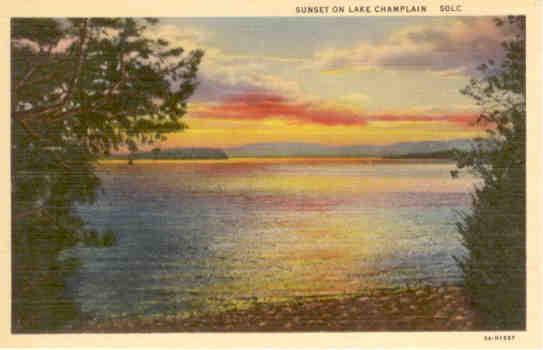 Sunset on Lake Champlain (New York)
