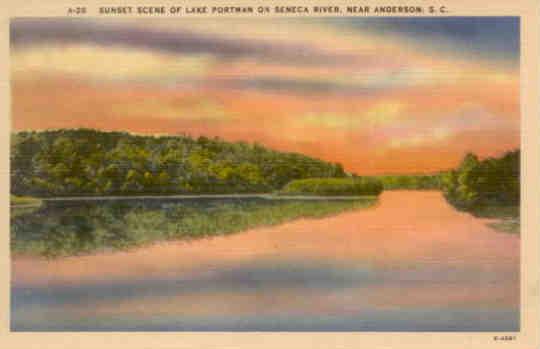 Lake Portman sunset, Anderson (South Carolina)