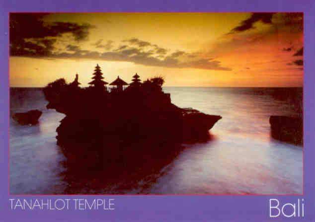 Bali, Tanahlot Temple (sic), sunset
