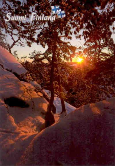 Winter sunset (Finland)