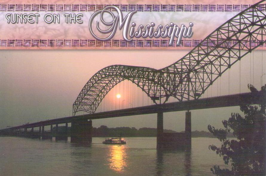 Sunset on The Mississippi (USA)
