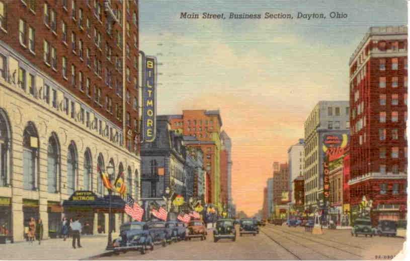 Dayton, Main Street, Business Section (Ohio)
