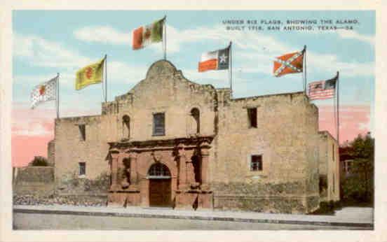 San Antonio, Under Six Flags, showing the Alamo (Texas, USA)