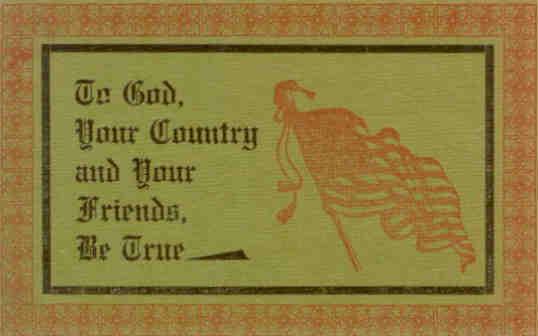 To God, Your Country and Your Friends, Be True (USA)