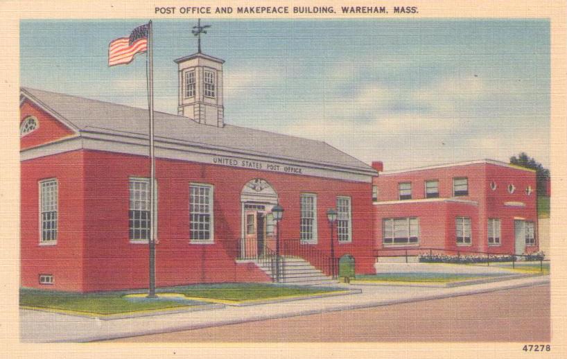 Wareham, Post Office and Makepeace Building (Massachusetts, USA)