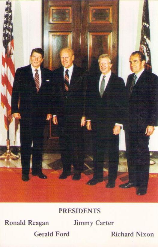 U.S. Presidents Reagan, Ford, Carter, Nixon